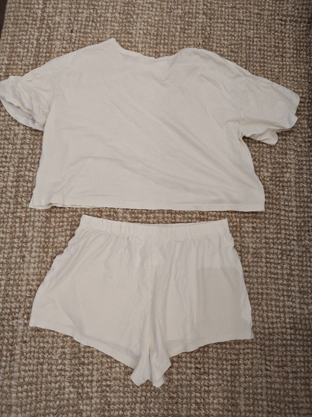 Barbie Cream Short Pajama Set with Multicolor Sun Graphic - Picture 5 of 6